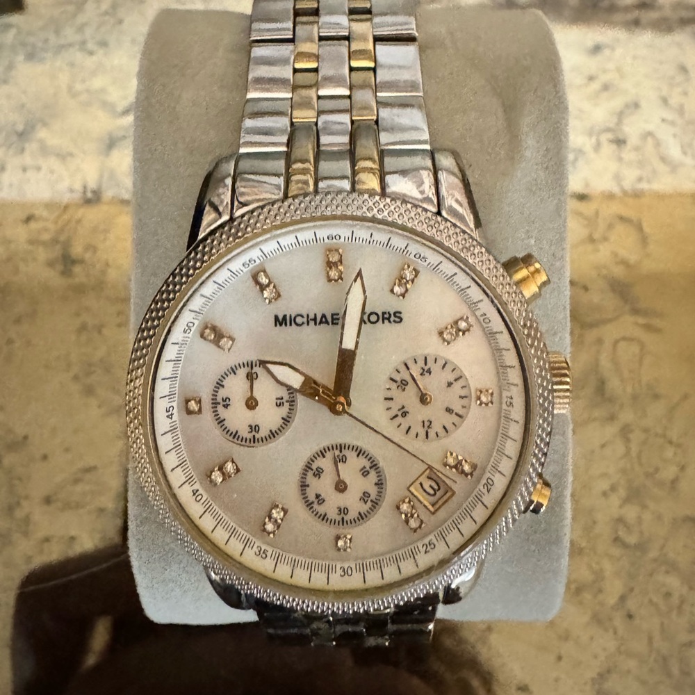 Michael kors watch two tone